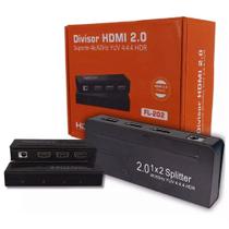 Adaptador Splitter Hdmi 2.0 4k 1x2 Preto Conexão Partner