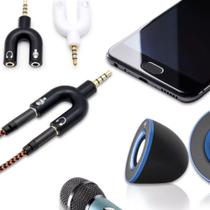 Adaptador Splitter Y P3/P2 Divisor de Áudio para Fone e Microfone, Headset e Lapela Adaptador Splitter Y P3/P2 Divisor de Áudio para Fone e Microfone, Headset e Lapela