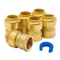 Adaptador SUNGATOR Pushfit 3/4" Feminino x 3/4" FNPT Latão