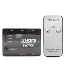 Adaptador Switch HDMI 3x1com Controle Remoto