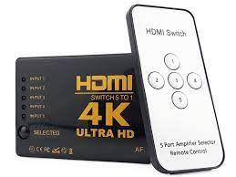 Adaptador Switch HDMI 5X1 4K 5 Entradas Ultra HD TV - BR