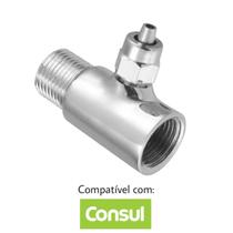 Adaptador T Conexão Filtro Purificador de Água Consul Metal Cromado - BBI