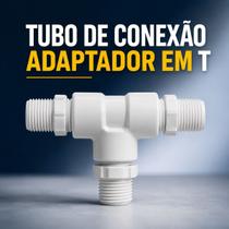 Adaptador T Conexão PVC para Torneira Monocomando Misturador Usar Apenas Água Fria T Niple Adaptador T Conexão PVC para Torneira Monocomando Misturador Usar Apenas Água Fria T Niple