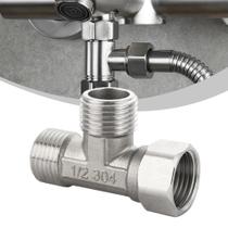 Adaptador T de 3 Vias G1/2" - Para Desviador, Banho, Bidê e Pulverizador
