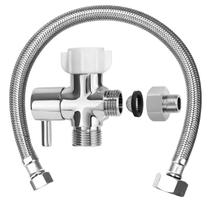 Adaptador T para bidê hsmhose, válvula de latão, mangueira de 40 cm