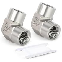 Adaptador TAISHER 304 em aço inoxidável 90 3/8" NPT feminino