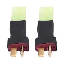 Adaptador Tamiya MPX 2 Peças Conector Sem Fio Deans T Plug Para Tamiya Fêmea Macho Para Bateria Lipo