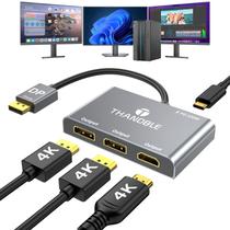 Adaptador THANDBLE DisplayPort para Dual DisplayPort HDMI 4K60Hz