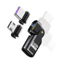 Adaptador Tipo C 240W Cabo De Carregamento Rápido USB-C Para Tipo-C Para Macbook iPhone 16 15 Xiao