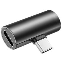 Adaptador tipo c para p2 femea + tipo c preto md9