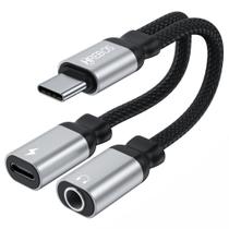 Adaptador Tipo C Para Tipo C + Fone P2 HREBOS HS-229