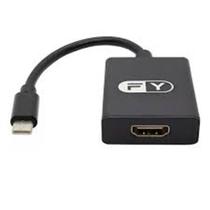 Adaptador Tipo-C x HDMI FY-552 Preto Adaptador Tipo-C x HDMI FY-552 Preto