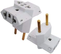 Adaptador Tomada 10 E 20 Amperes Bi Volt Padrao Brasileiro - Bluelions