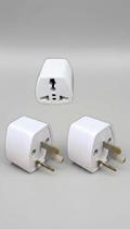 Adaptador Tomada 3 Pinos Chatos Universal 2 Unidades