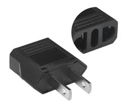 Adaptador Tomada Americano Brasileiro X Chato *Preto*