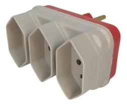 Adaptador Tomada Benjamim Triplo 110v 220v Com 10 Unidades Adaptador Tomada Benjamim Triplo 110v 220v Com 10 Unidades