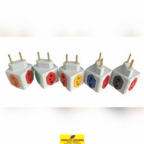 Adaptador tomada cubo benjamin 4 lados 10/20 a Adaptador tomada cubo benjamin 4 lados 10/20 a