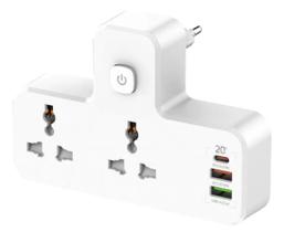 Adaptador Tomada Extensão Usb Inteligente Portátil Carga Rap Adaptador Tomada Extensão Usb Inteligente Portátil Carga Rap