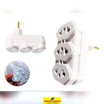 Adaptador tomada pino deslocado 10a