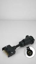 Adaptador Tomada Reboque 7 Pinos Padrão Americano/Brasileiro Adaptador Tomada Reboque 7 Pinos Padrão Americano/Brasileiro