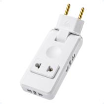 Adaptador Tomada Resistente Dobrável Benjamim Com 4 Saídas T