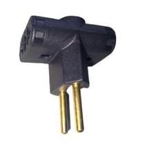 Adaptador Tomada T Benjamim 3 Pino Para 2 20 Ampere Preto
