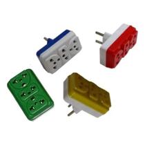 Adaptador Tomada T Benjamin Triplo 20amp 250v Cores variadas Adaptador Tomada T Benjamin Triplo 20amp 250v Cores variadas