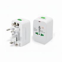 Adaptador Tomada Universal Internacional Portátil Compacto Seguro Resistente