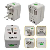 Adaptador Tomada Universal Internacional Uk EUA Ásia Europa