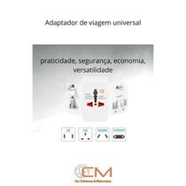 Adaptador Tomada Universal P/ Viagem Internacional 110V/220V