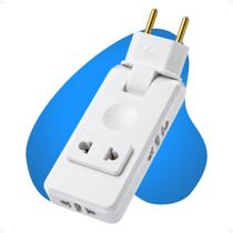 Adaptador Tomada Universal Para Viagem Benjamim Dobrável 10A