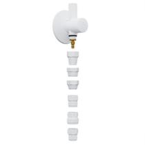 Adaptador torneira filtro de agua abs branco 10 peças com registro blukit