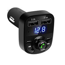 Adaptador Transmissor Bluetooth Carro Sem Fio Carregador FM - Duda Store
