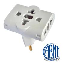 Adaptador triplo de tomada tipo t compatível com 10a e 20a, 110 v e 220v Adaptador triplo de tomada tipo t compatível com 10a e 20a, 110 v e 220v