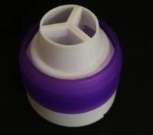 Adaptador Triplo Tricolor Para Bico Russo Confeitaria Bolo Adaptador Triplo Tricolor Para Bico Russo Confeitaria Bolo
