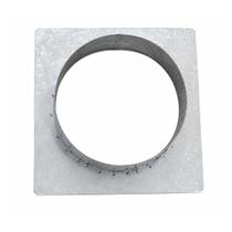 Adaptador Tubo 8 Polegadas Galvanizado 28,5 x 28,5 Chaminé