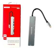 Adaptador Type-C HDMI USB 3.0 7 em 1 - TOMATE MTV-616