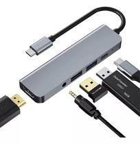 Adaptador Type-C Para Hdmi 5 Em 1 Usb Pd E P2 Tomate Mtv-615 Adaptador Type-C Para Hdmi 5 Em 1 Usb Pd E P2 Tomate Mtv-615