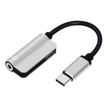 Adaptador Type-C para P2 Fone + Alimentação Knup KP-AD002