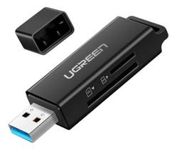 Adaptador Ugreen Cm104 Usb 3.0 P Cartão Microsd E Cartão Sd