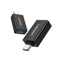 Adaptador Ugreen Usb C Macho Para Usb 3.0 Fêmea Us173 Preto Adaptador Ugreen Usb C Macho Para Usb 3.0 Fêmea Us173 Preto