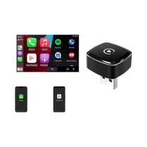 Adaptador Ultra Mini 2 Em 1 Wireless CarPlay E Android Auto, Caixa Inteligente AI Para Sistemas De Adaptador Ultra Mini 2 Em 1 Wireless CarPlay E Android Auto, Caixa Inteligente AI Para Sistemas De