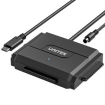 Adaptador Unitek IDE/SATA para USB C 3.0 para HDD/SSD de 2,5/3,5 polegadas Adaptador Unitek IDE/SATA para USB C 3.0 para HDD/SSD de 2,5/3,5 polegadas