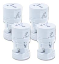 Adaptador Universal De Tomadas Viagem Internacional Kit com 4 Unidades