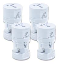 Adaptador Universal De Tomadas Viagem Internacional Kit com 4 Unidades