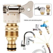 Adaptador Universal para Torneira de Mangueira (15-23mm) - Conector para Instalação de Tubulação Adaptador Universal para Torneira de Mangueira (15-23mm) - Conector para Instalação de Tubulação