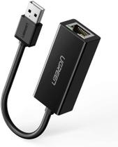 Adaptador USB 2.0 para RJ45 10/100 CR110 Preto - Ugreen