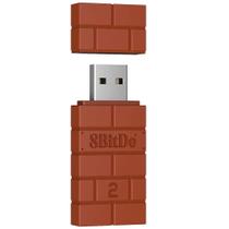 Adaptador USB 2 8Bitdo - PS1 Classic Edition / PC / Mac / Nintendo Switch (MARROM)