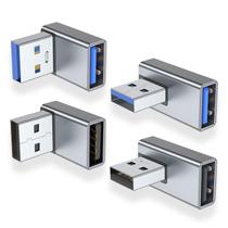 Adaptador USB 3.0 AreMe 90 graus 4, pacote para cima/para baixo, esquerda/direita Adaptador USB 3.0 AreMe 90 graus 4, pacote para cima/para baixo, esquerda/direita