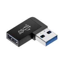 Adaptador USB 3.0 de 90 Graus - Extensão Macho para Fêmea